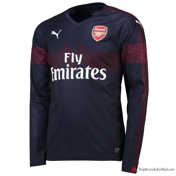 Camiseta Arsenal Segunda equipación ML 2018-2019 Azul Marino